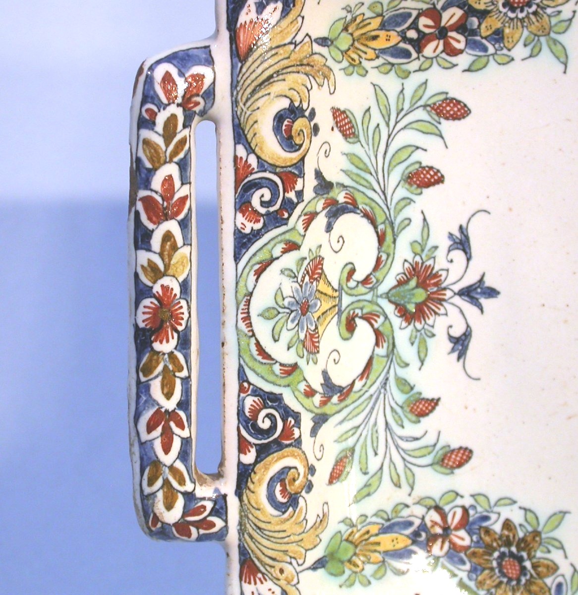 Earthenware Basket - Rouen, Mid-18th Century-photo-3