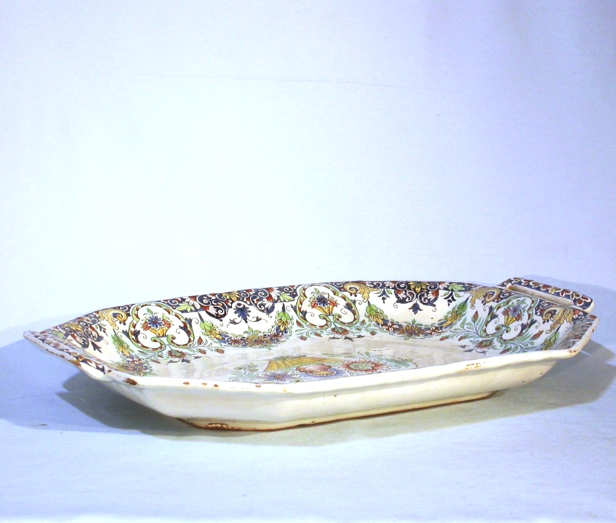 Earthenware Basket - Rouen, Mid-18th Century-photo-6
