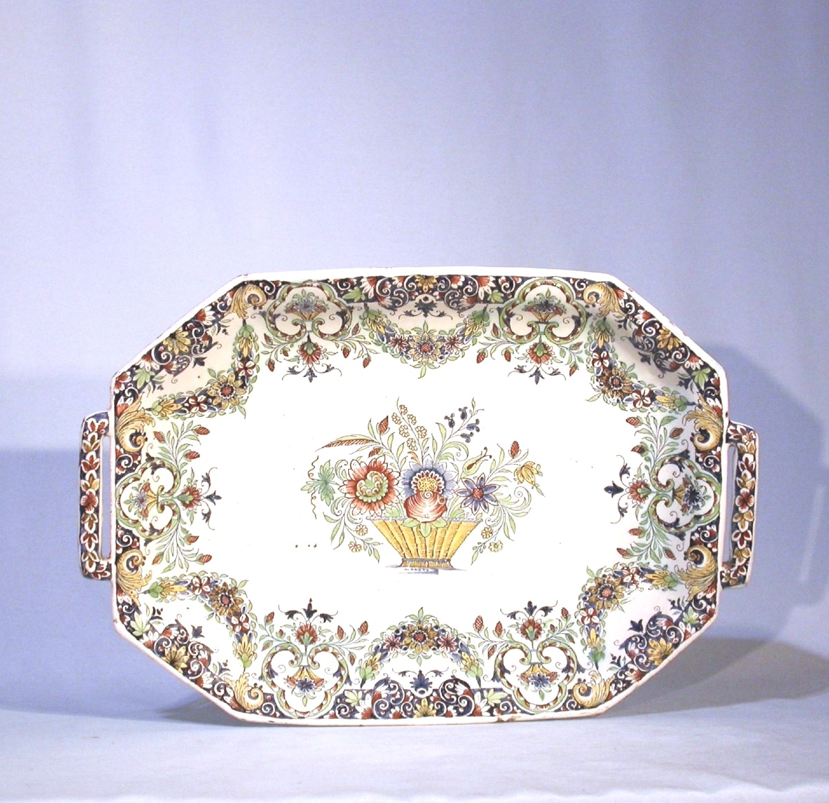 Earthenware Basket - Rouen, Mid-18th Century-photo-8