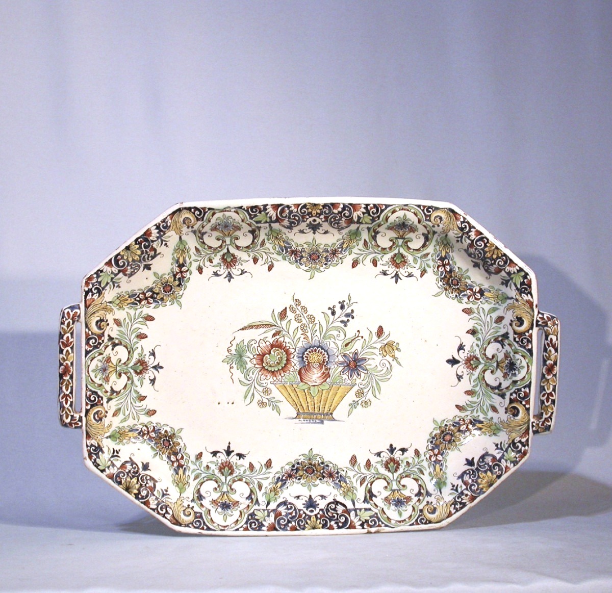 Earthenware Basket - Rouen, Mid-18th Century