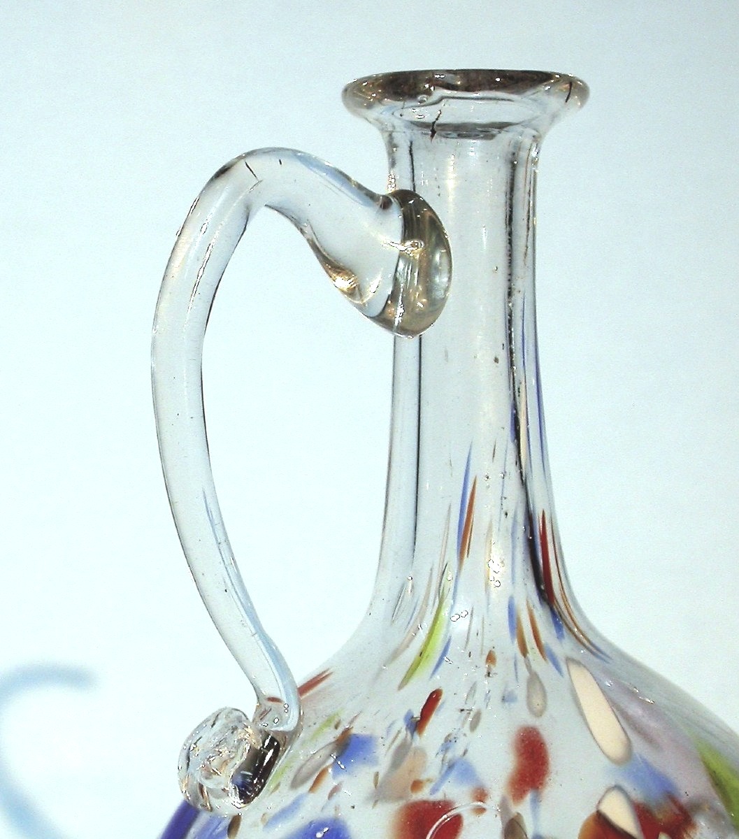 Blown Glass Jug - Normandy, 19th Century-photo-3
