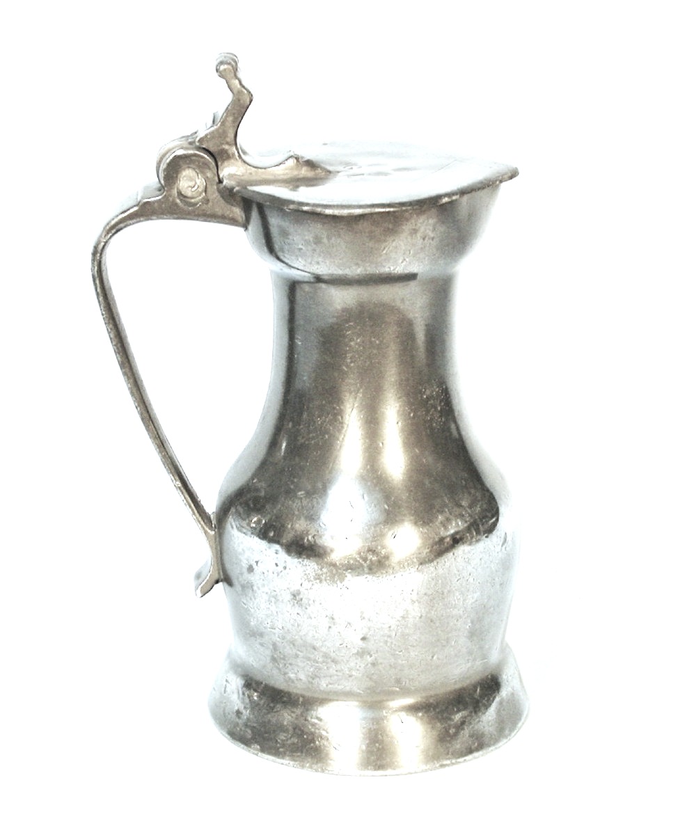 Pewter Wine Pitcher - Paris, 18th Century-photo-2