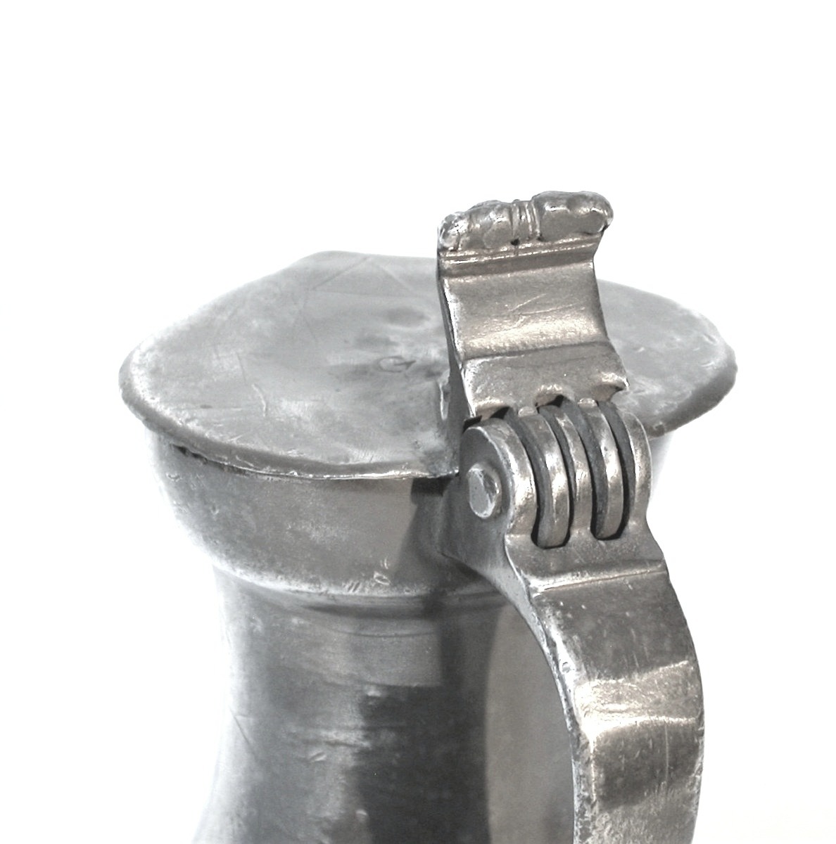 Pewter Wine Pitcher - Paris, 18th Century-photo-4