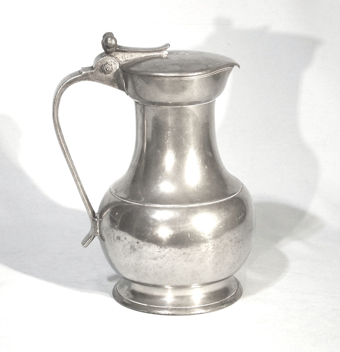 Pewter Wine Pitcher - Le Mans, 19th Century-photo-2