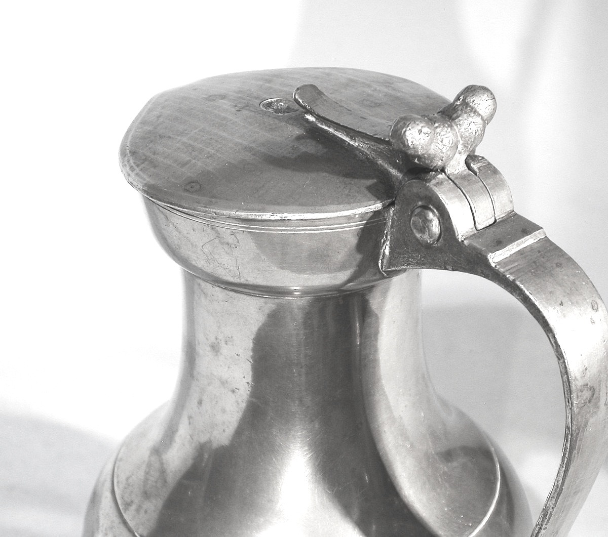 Pewter Wine Pitcher - Le Mans, 19th Century-photo-4