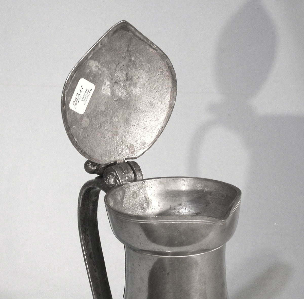Pewter Wine Pitcher - Le Mans, 19th Century-photo-2