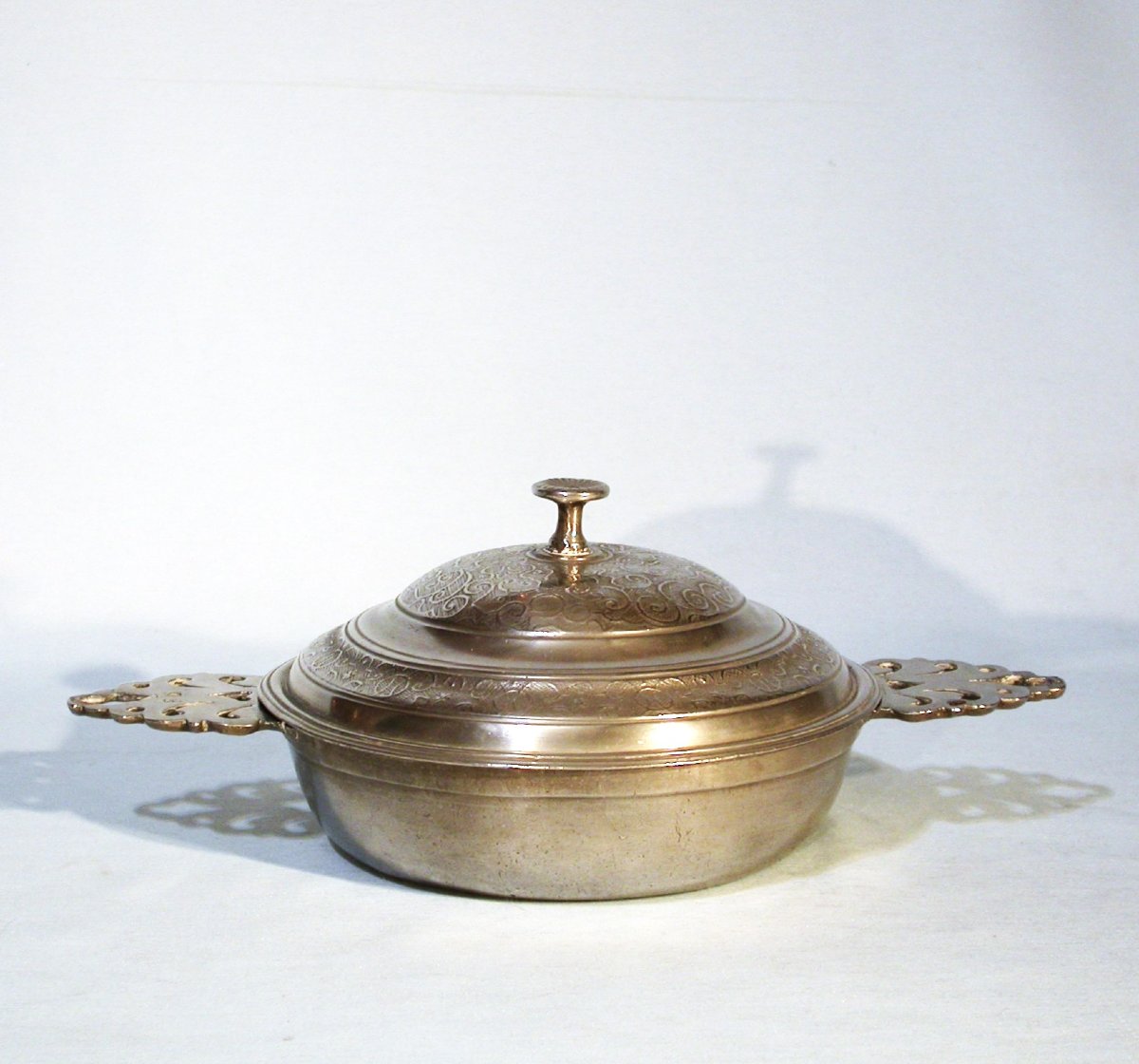 Pewter Bowl - Rouen, 18th Century-photo-6