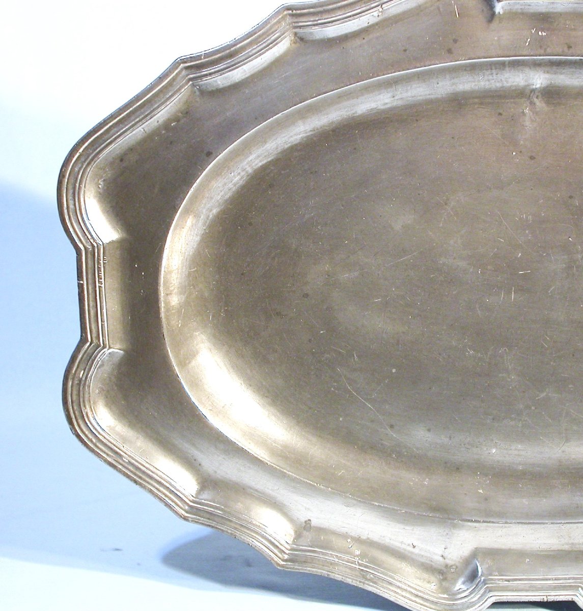 Pair Of Pewter Dishes - Clermont-ferrand And Lyon, 18th Century-photo-5