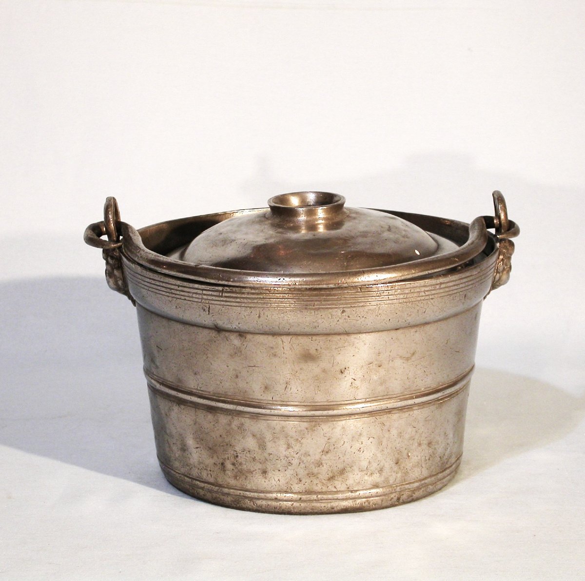 Pewter Dinner Carrier - Clamecy (burgundy), Mid-19th Century-photo-2