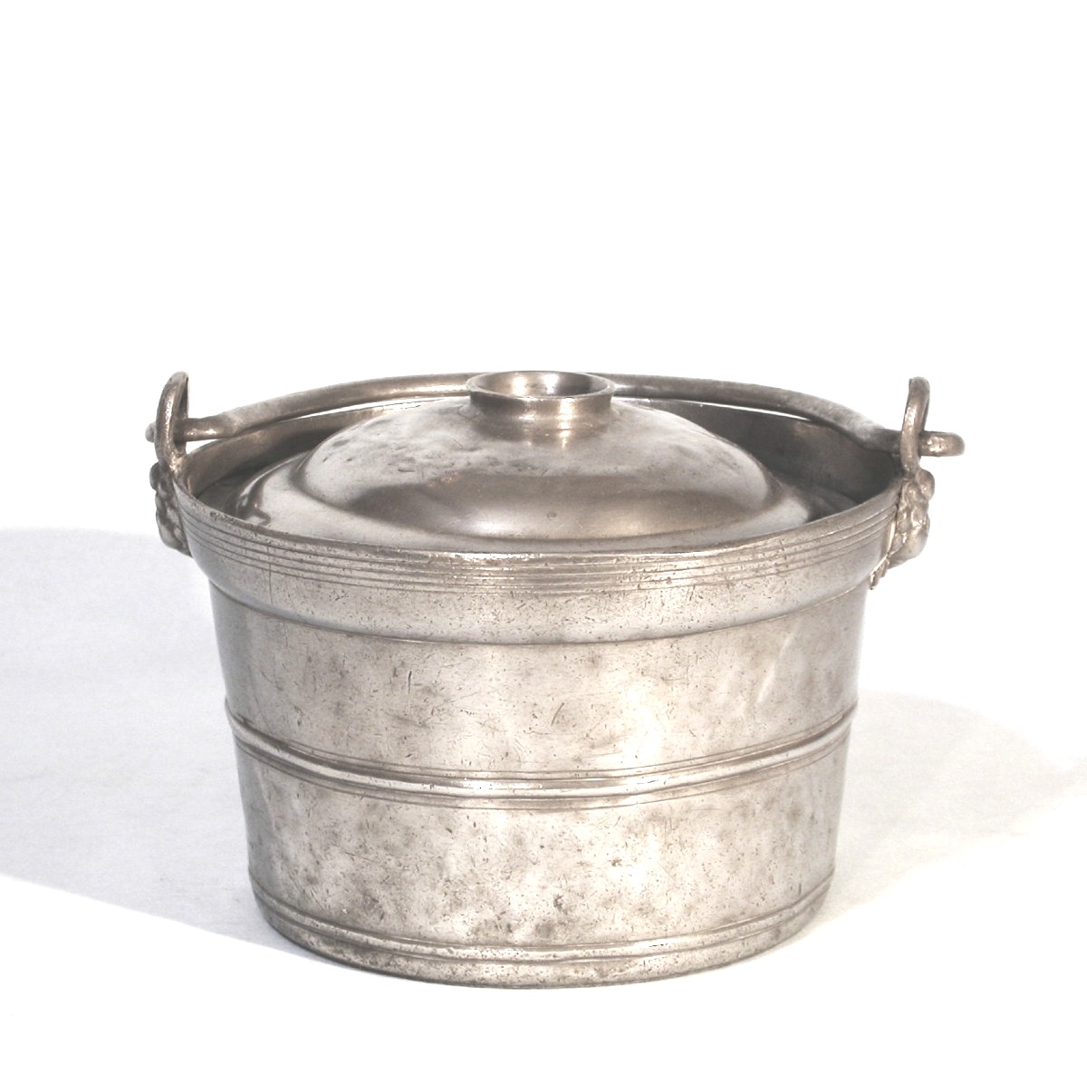 Pewter Dinner Carrier - Clamecy (burgundy), Mid-19th Century-photo-3