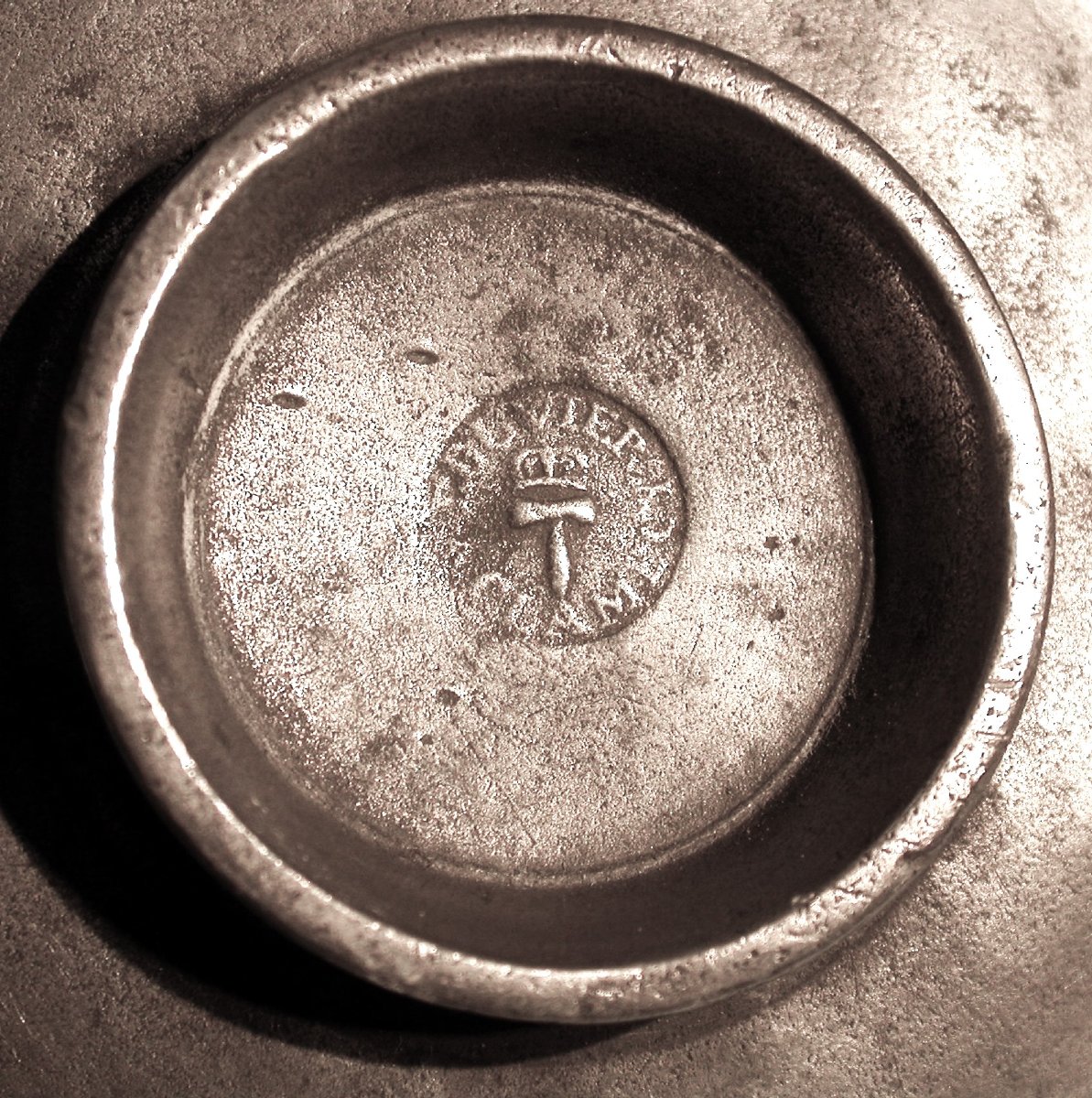Pewter Dinner Carrier - Clamecy (burgundy), Mid-19th Century-photo-3