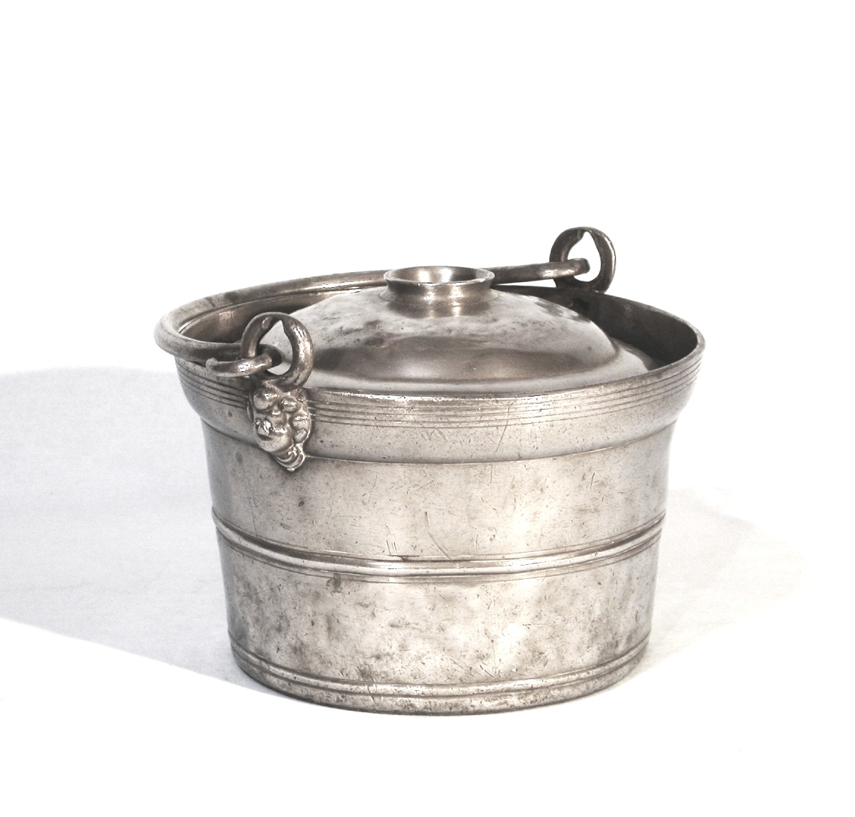 Pewter Dinner Carrier - Clamecy (burgundy), Mid-19th Century-photo-5