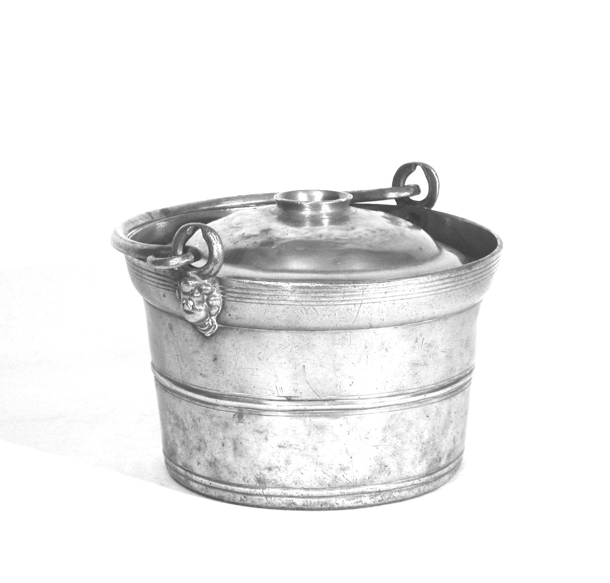 Pewter Dinner Carrier - Clamecy (burgundy), Mid-19th Century