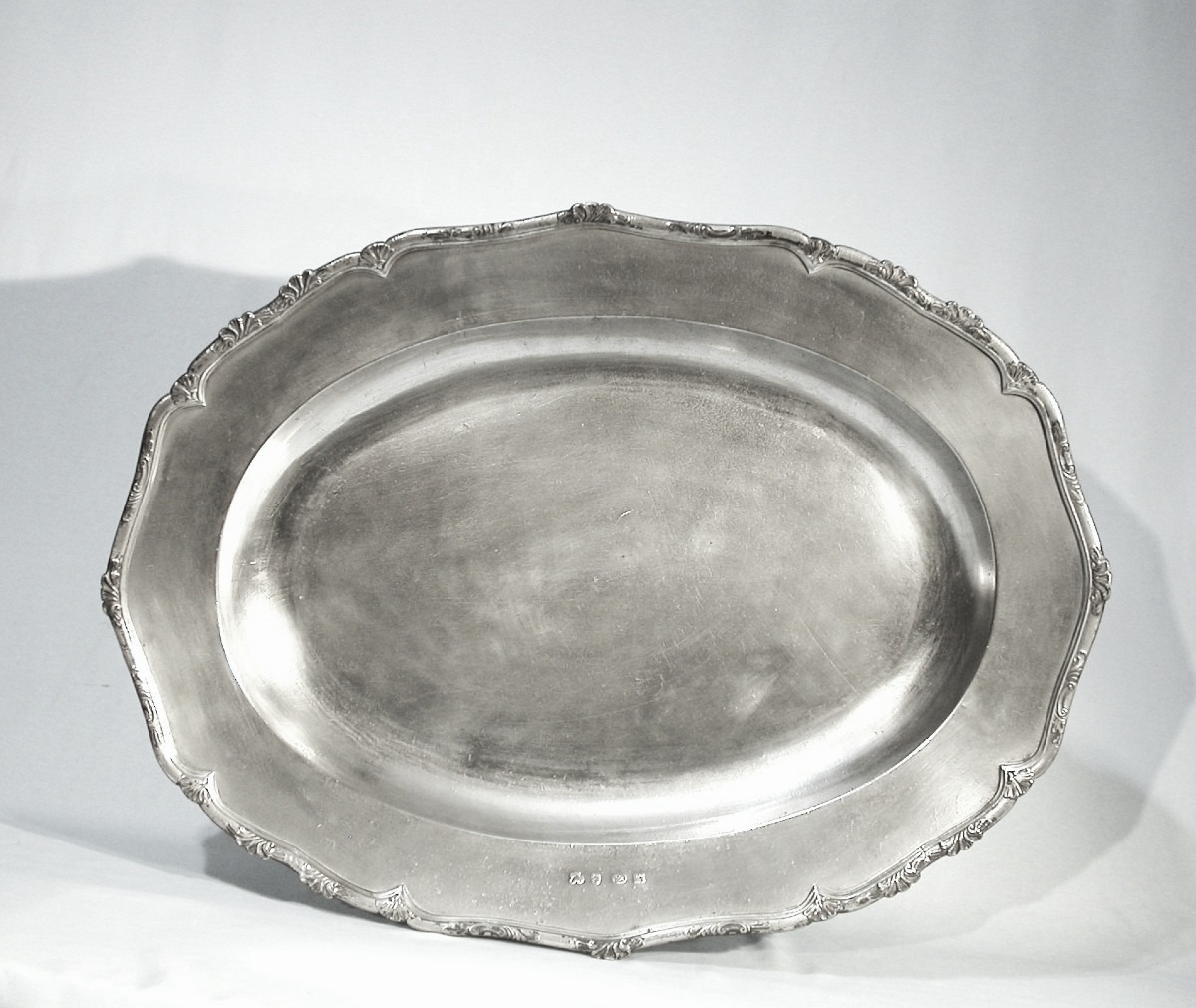 Very Rare Large Pewter Dish - Bergues, 18th Century-photo-2