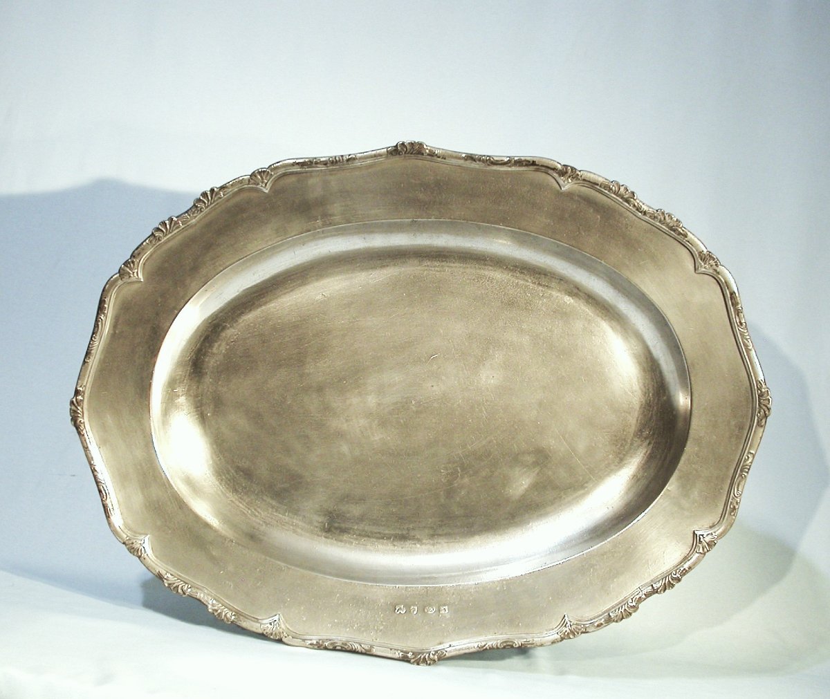 Very Rare Large Pewter Dish - Bergues, 18th Century-photo-5