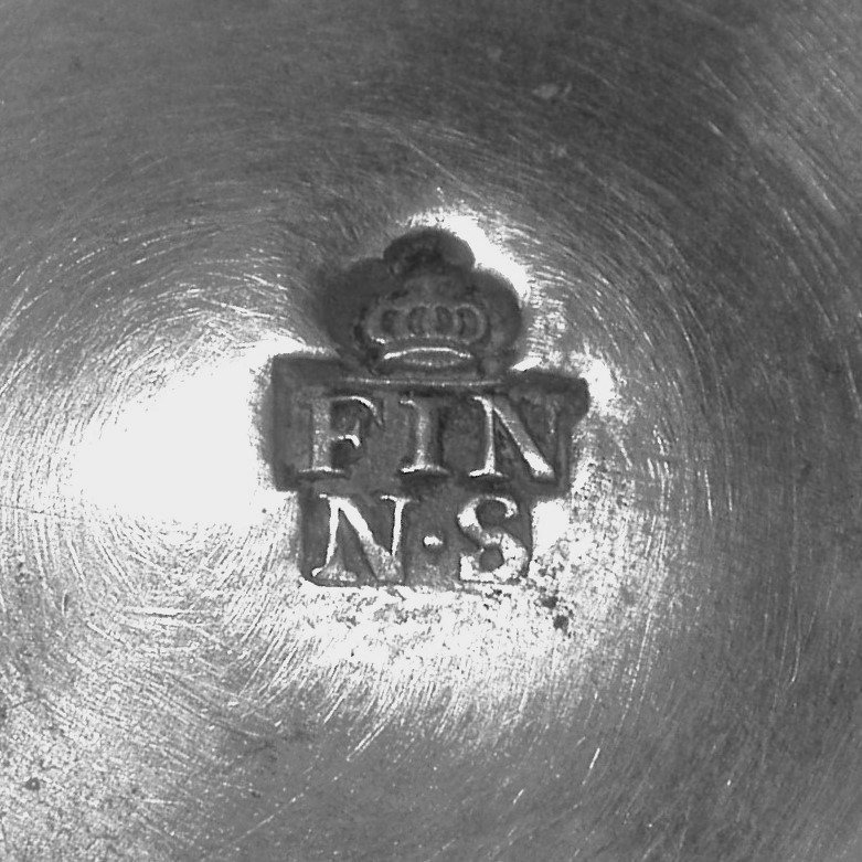 Pewter Oil Jug - Lyon, 19th Century-photo-2
