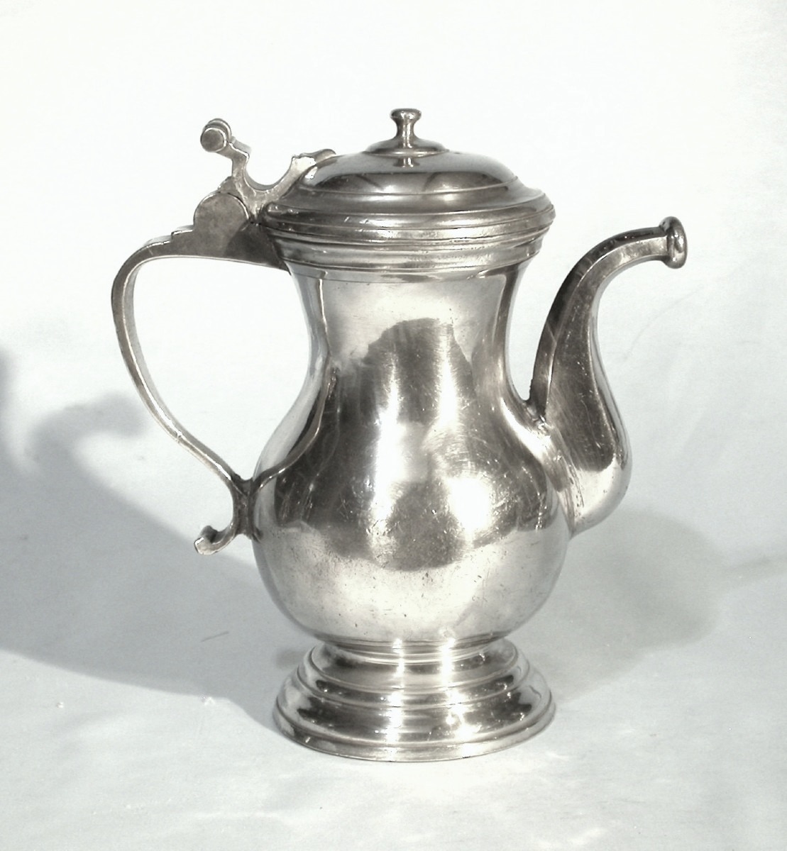 Pewter Oil Jug - Lyon, 19th Century