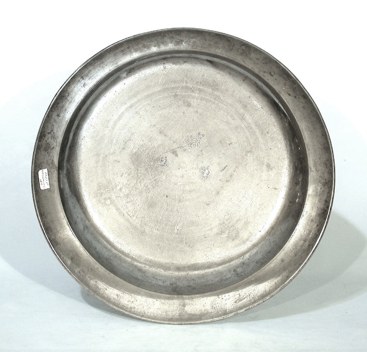 Deep Tin Dish - Leuven, Mid-19th Century-photo-3