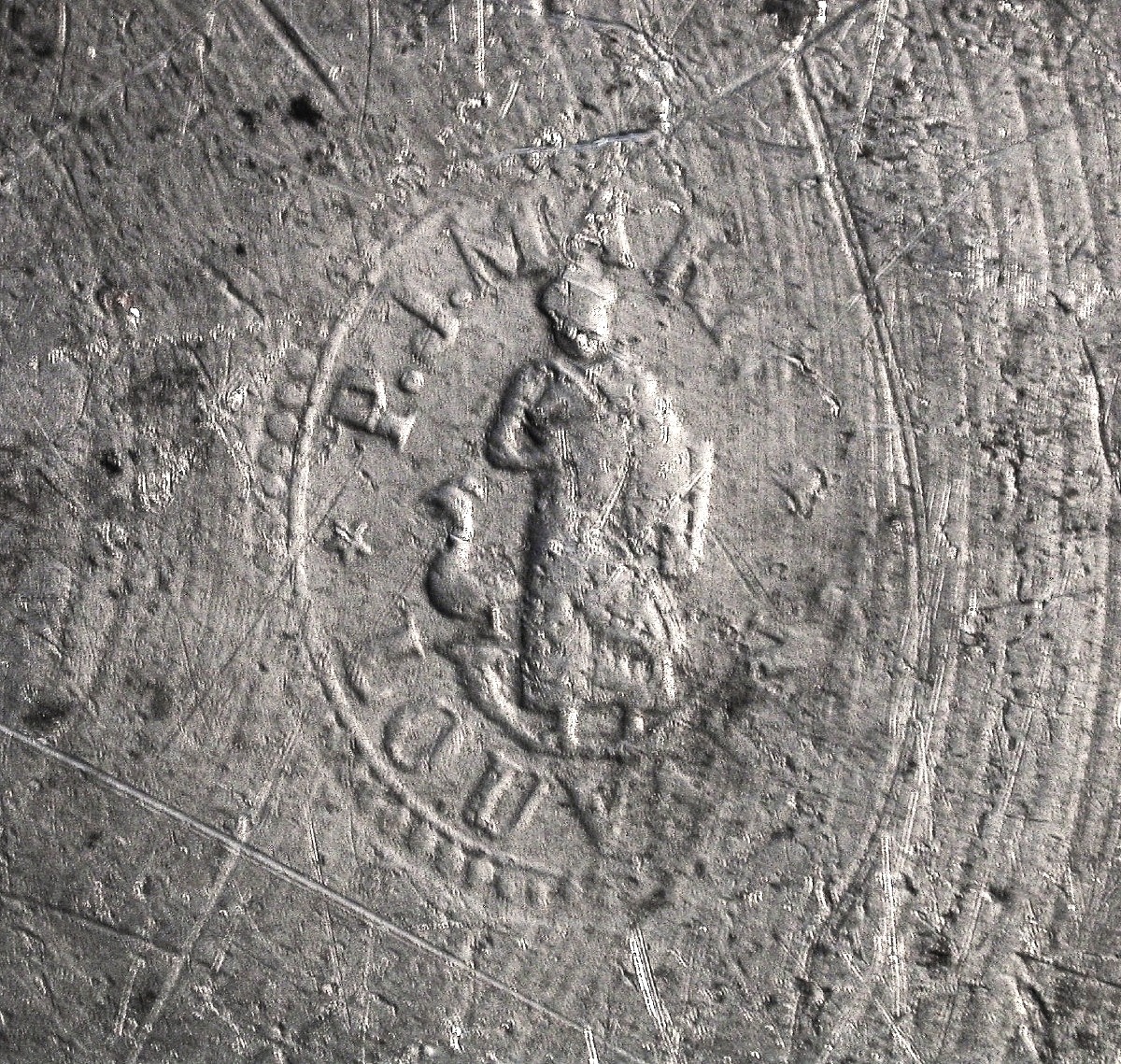 Deep Tin Dish - Leuven, Mid-19th Century-photo-1