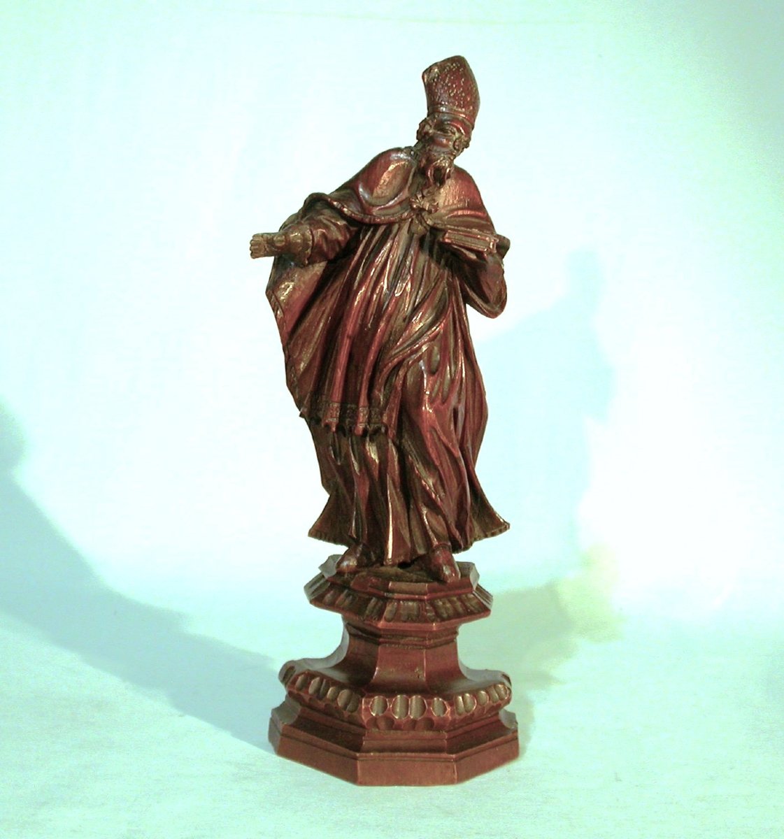 Two Bishops In Carved Wood - Lorraine, Circa 1700 -photo-4