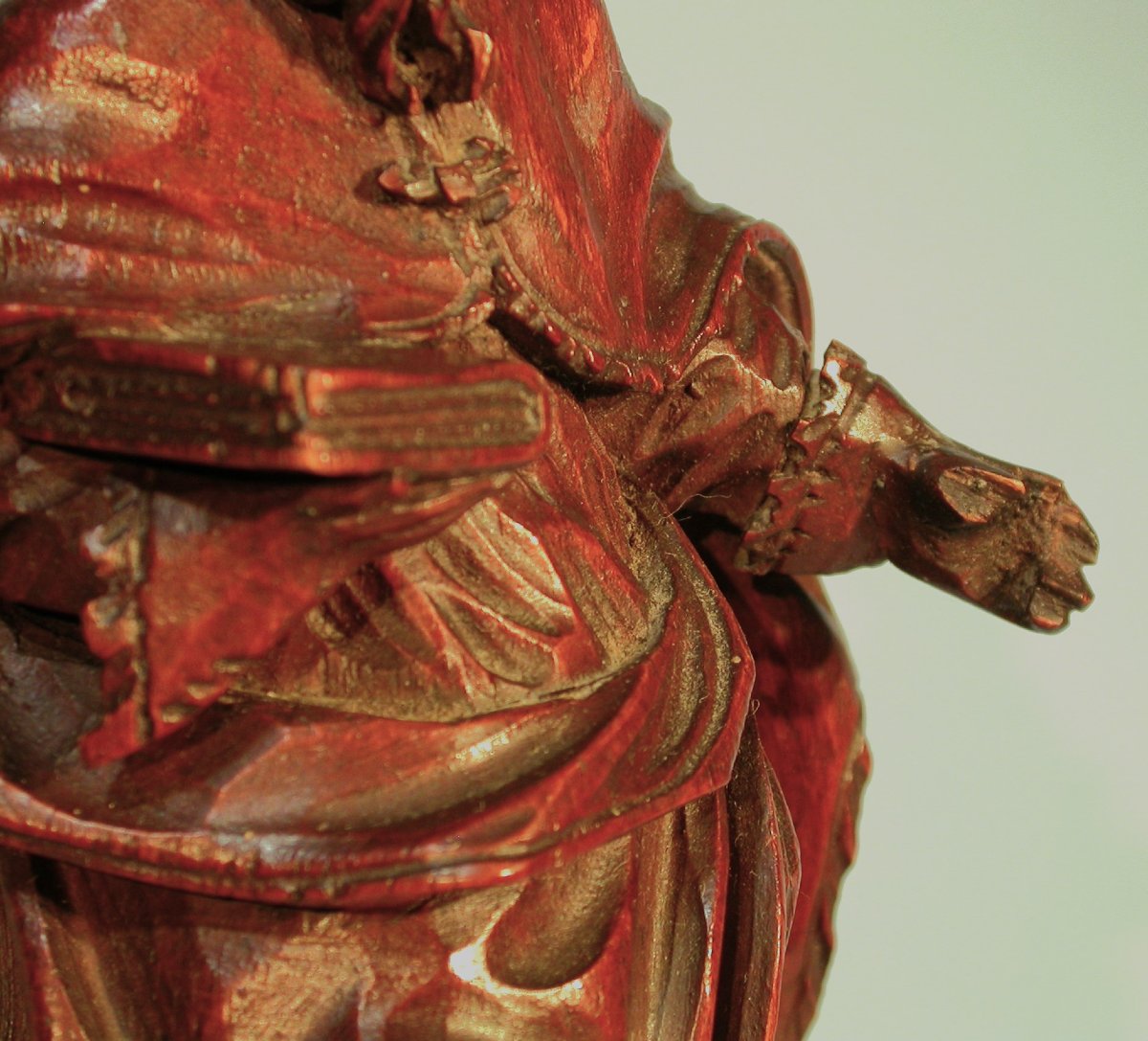 Two Bishops In Carved Wood - Lorraine, Circa 1700 -photo-6