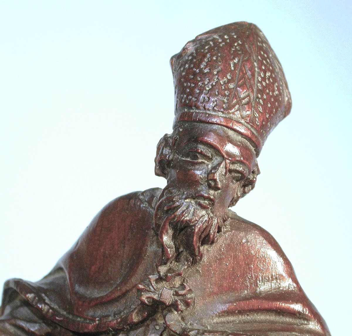 Two Bishops In Carved Wood - Lorraine, Circa 1700 -photo-1