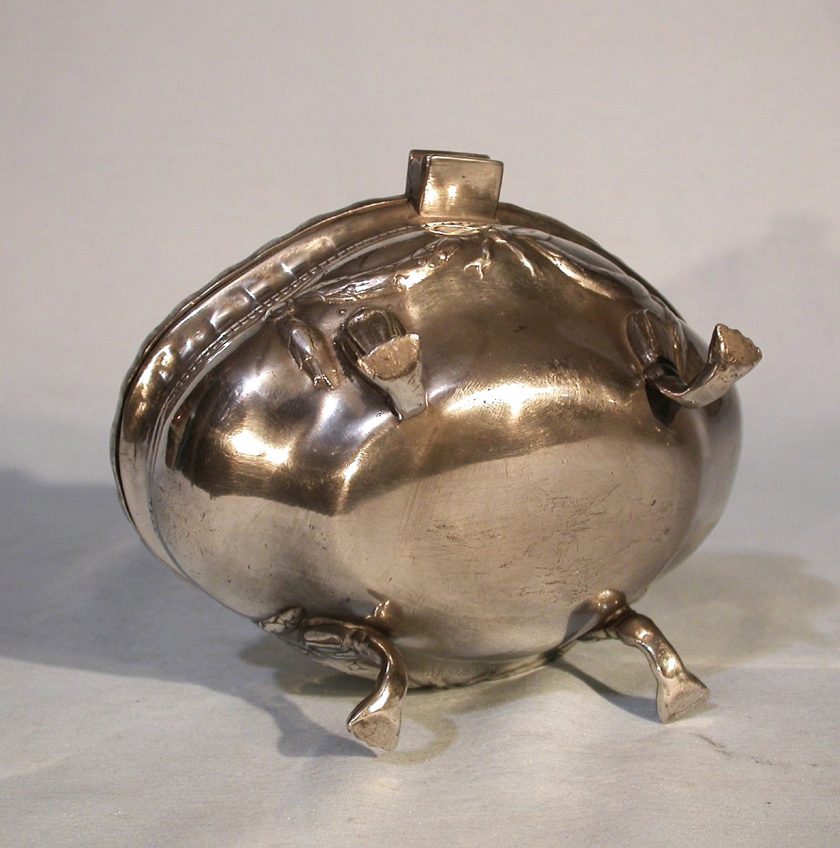 Pewter Candy Box - Oehringen, 18th Century-photo-3