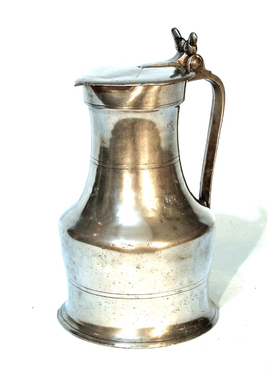 Pewter Wine Pitcher - Avranches, 19th Century