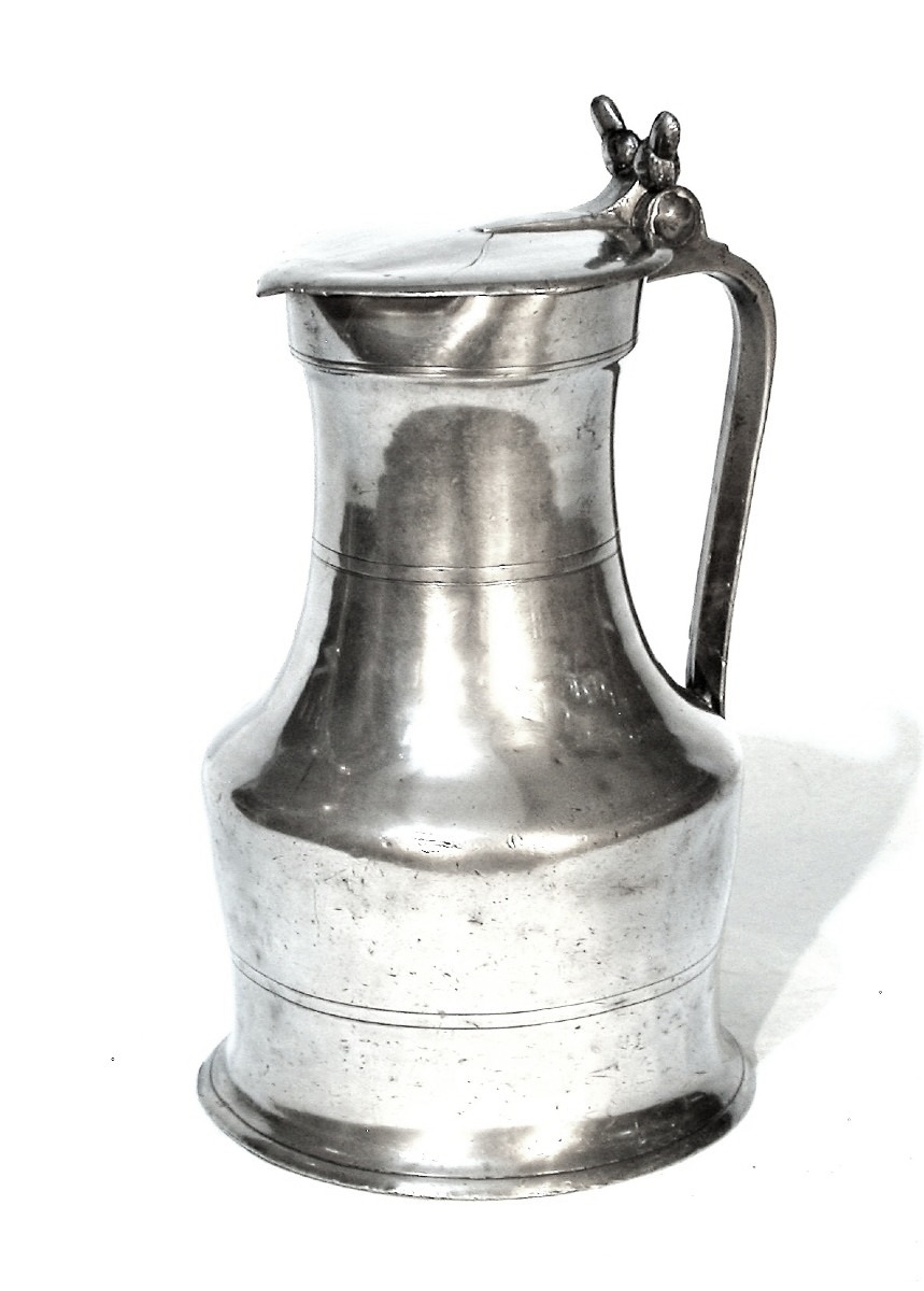 Pewter Wine Pitcher - Avranches, 19th Century