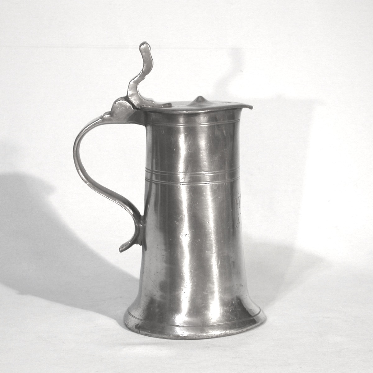 Pewter Wine Pitcher - Alsace Or Switzerland (?), 18th Century-photo-2