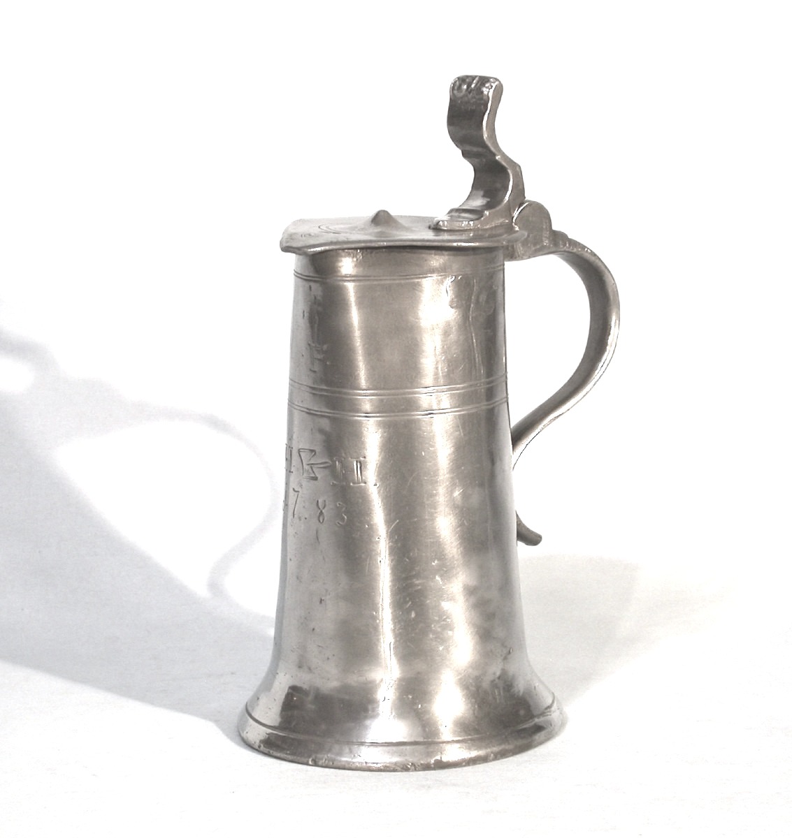 Pewter Wine Pitcher - Alsace Or Switzerland (?), 18th Century