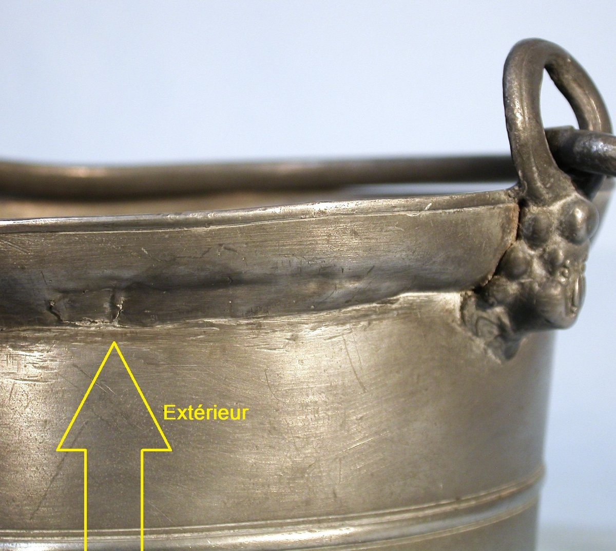 Pewter Dinner Carrier - Clamecy (burgundy), Mid-19th Century-photo-3