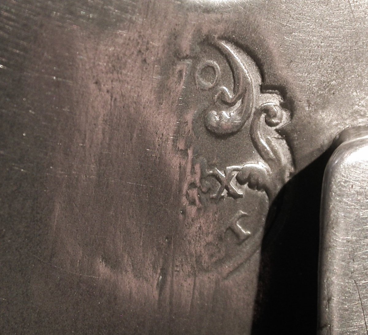 Beautiful And Rare Pewter Pitcher - Bayeux (lower Normandy), 18th Century-photo-4