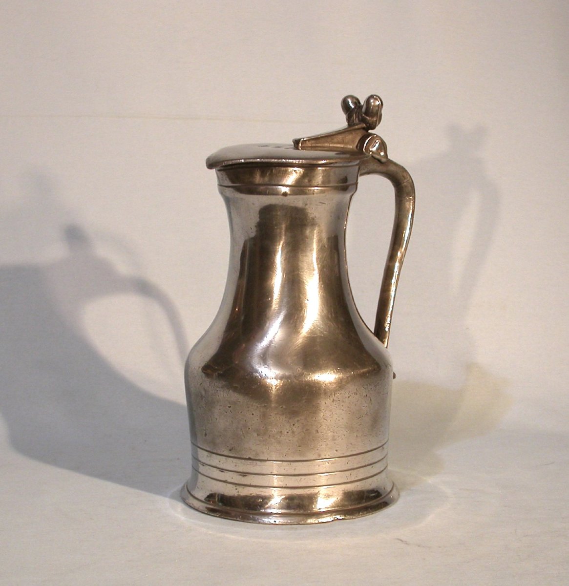 Beautiful And Rare Pewter Pitcher - Bayeux (lower Normandy), 18th Century-photo-6