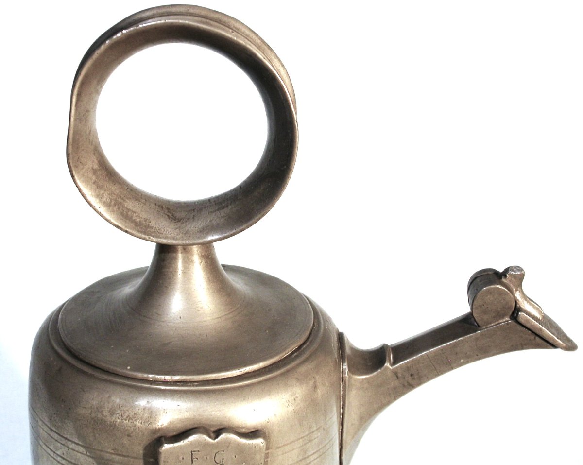 "glockenkanne" - Pewter - Zurich, 18th Century-photo-2