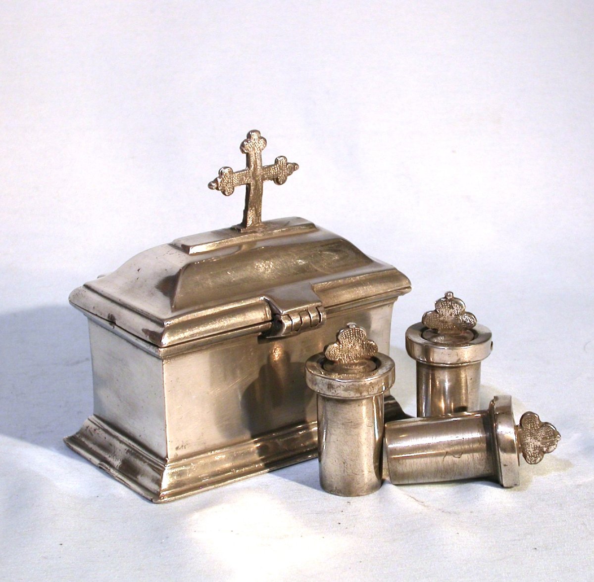 Pewter Liturgical Box - Paris, Circa 1800-photo-5