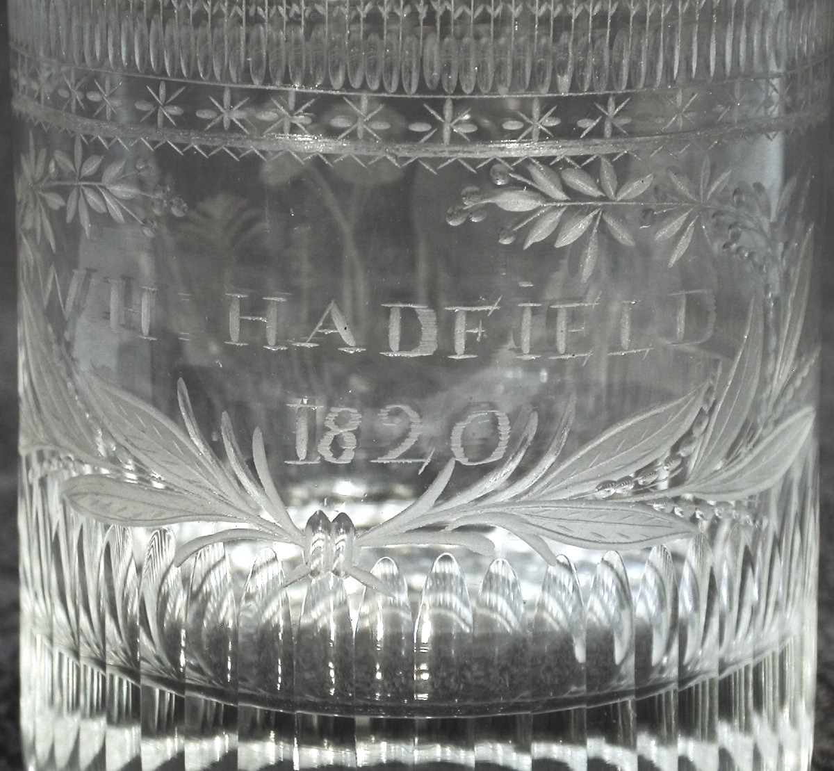 GOBELET EN VERRE GRAVE - ANGLETERRE (?) - 1820-photo-3