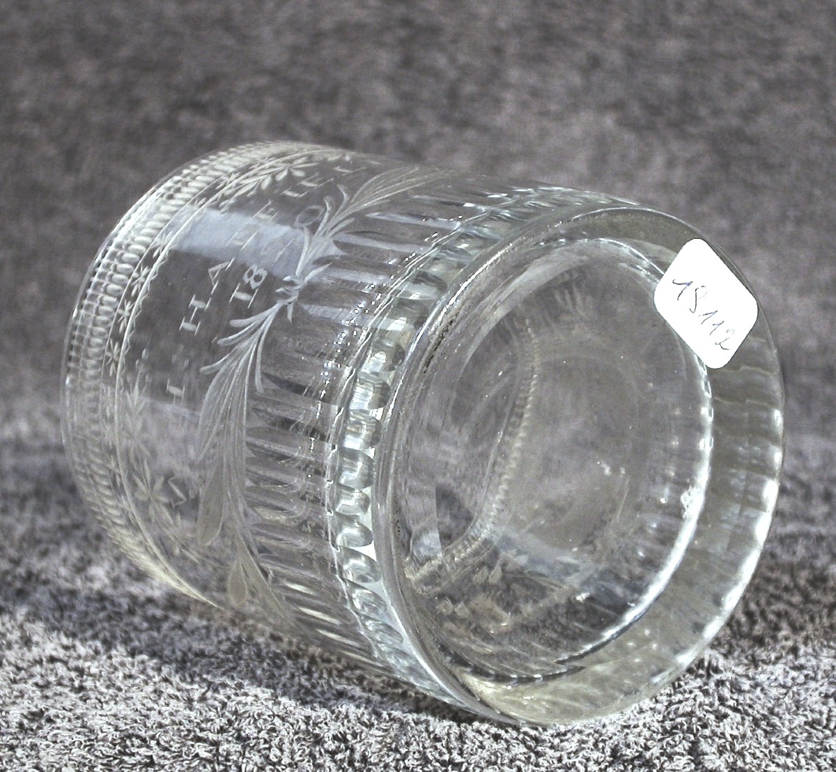 GOBELET EN VERRE GRAVE - ANGLETERRE (?) - 1820-photo-1