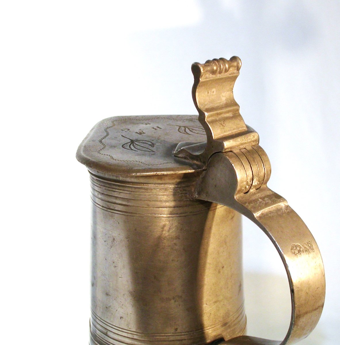 PICHET À VIN EN ÉTAIN - STRASBOURG, MILIEU DU XVIII ème s-photo-1