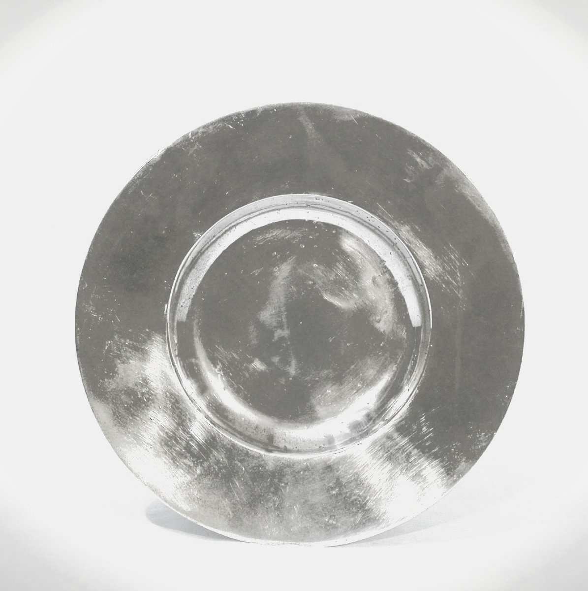 "à La Cardinal" Pewter Dish - Lyon, 17th Century-photo-2