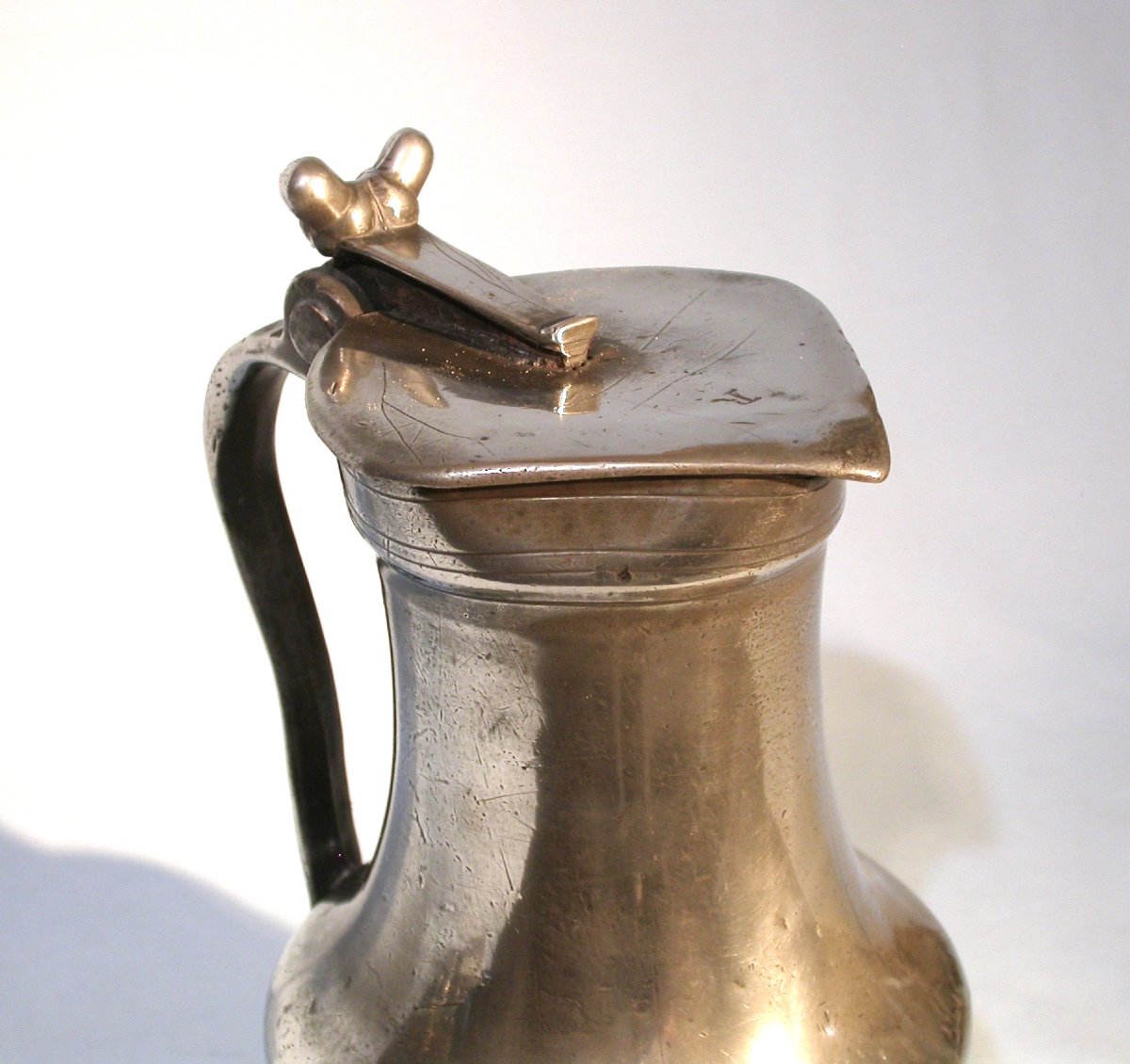 Pewter Wine Pitcher - Caen, Circa 1800-photo-2