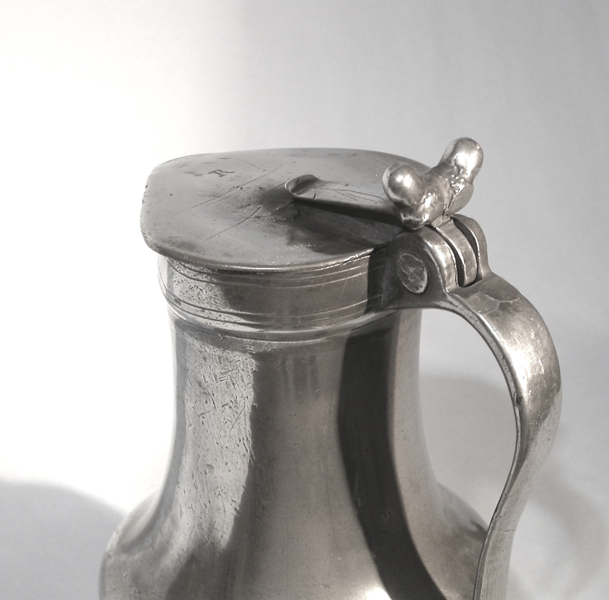 Pewter Wine Pitcher - Caen, Circa 1800-photo-3