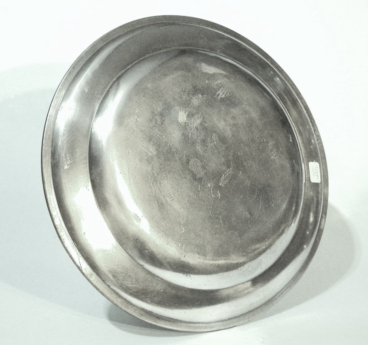 Dedication Plate In Pewter - Lille, 19th Century-photo-3