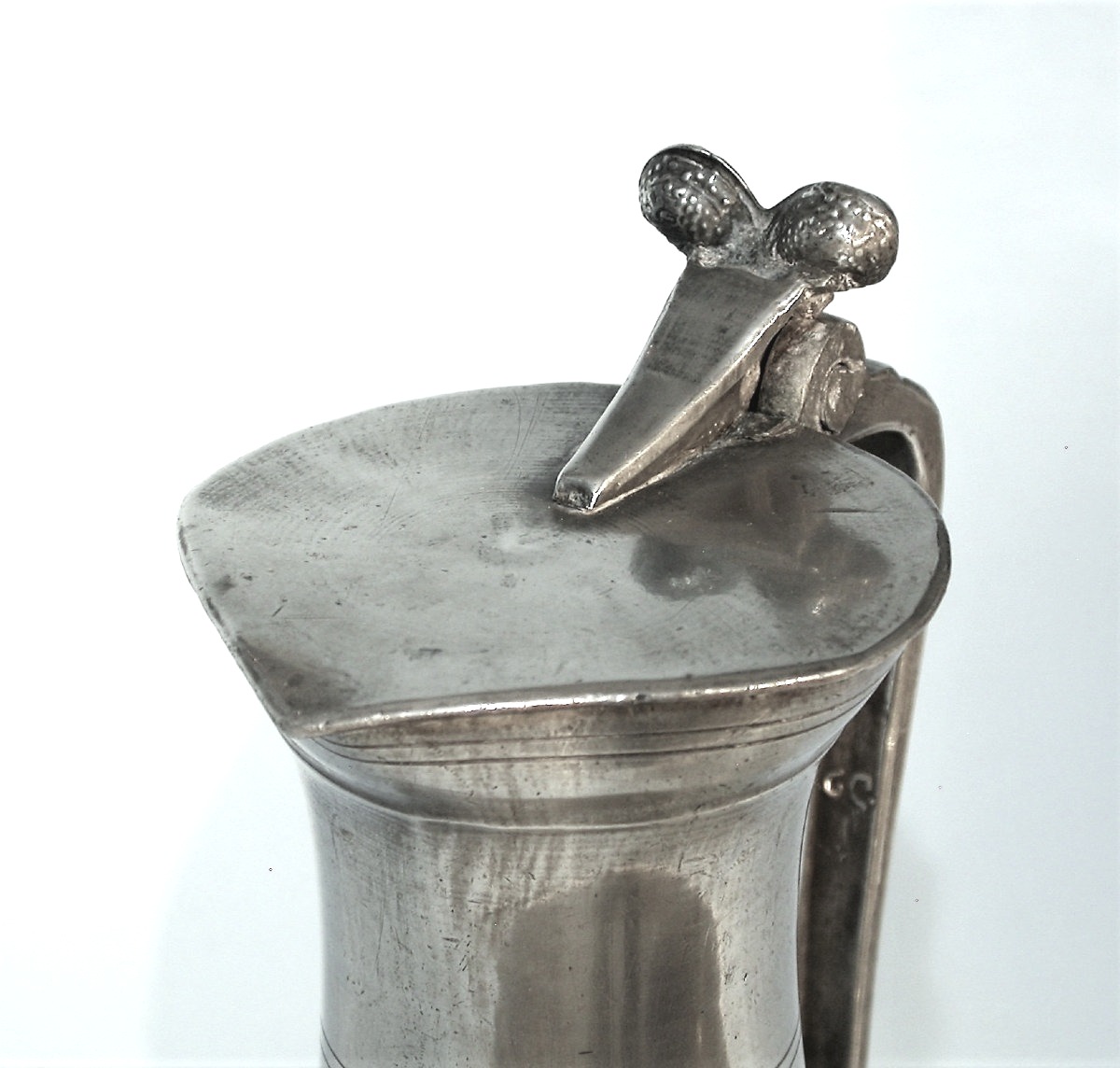 Pewter Wine Pitcher - Besançon, 18th Century.-photo-2