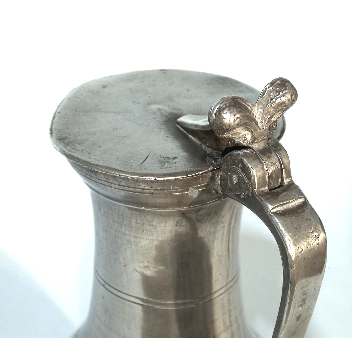 Pewter Wine Pitcher - Besançon, 18th Century.-photo-3