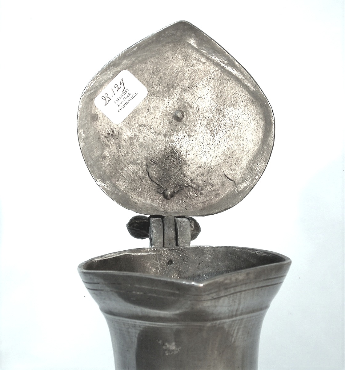 Pewter Wine Pitcher - Besançon, 18th Century.-photo-1