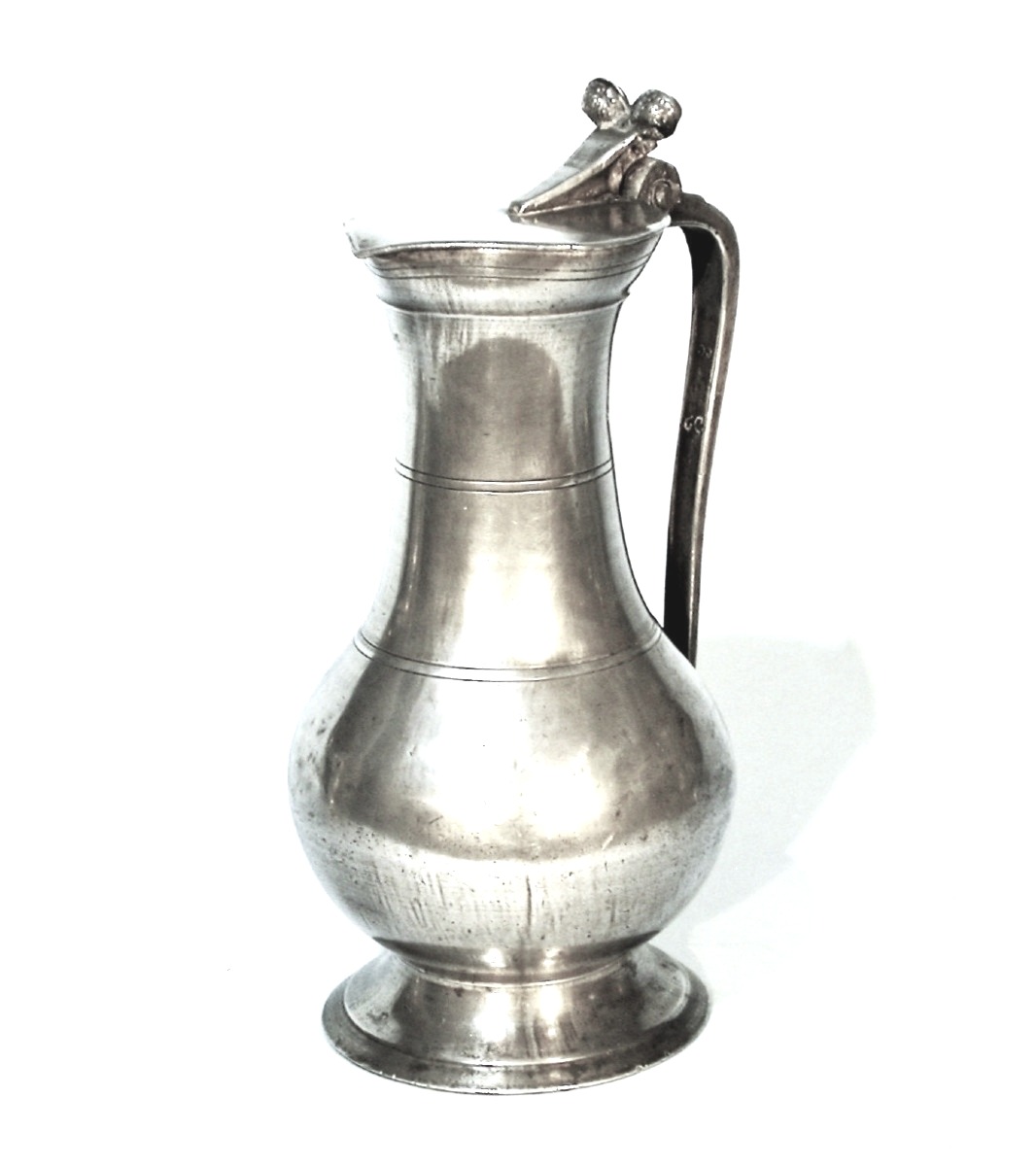 Pewter Wine Pitcher - Besançon, 18th Century.