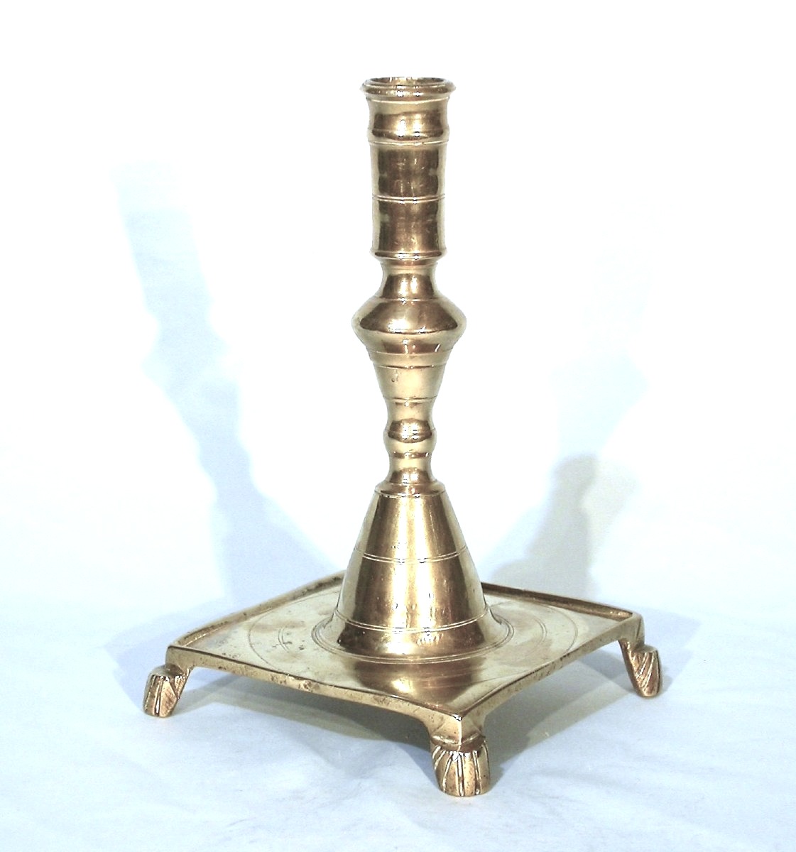 Torch - Brass Candle Holder - Spain, Circa 1700-photo-2