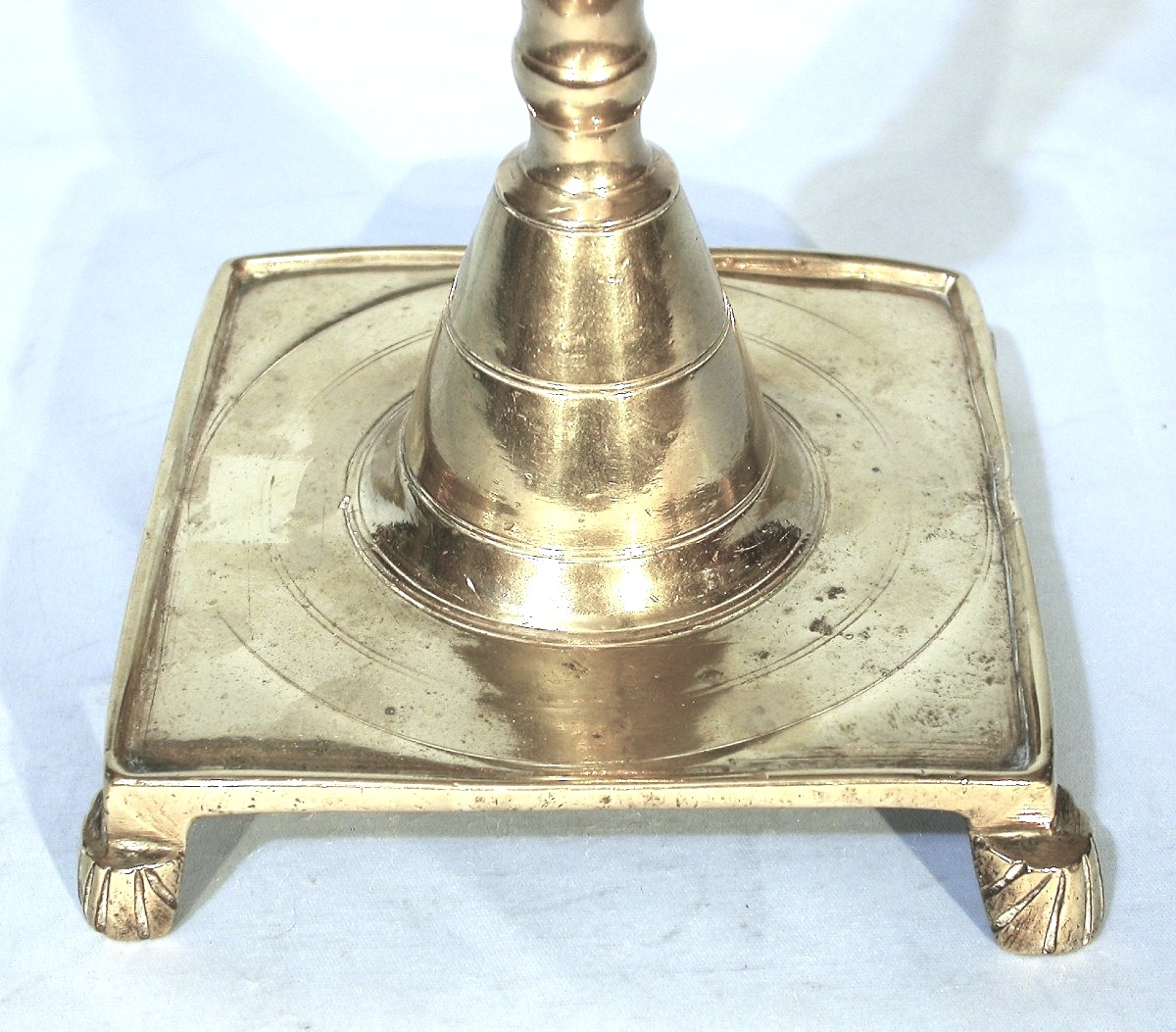 Torch - Brass Candle Holder - Spain, Circa 1700-photo-4