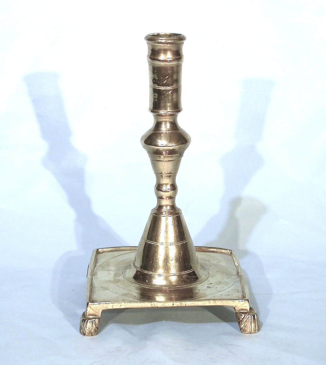 Torch - Brass Candle Holder - Spain, Circa 1700-photo-4